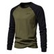 thumbnail image 1 of Camisetas para hombre, 100% algodón, manga larga, cuello redondo, Pactwork, camisetas casuales para hombre, nuevas camisetas de diseñador de primavera, ropa para hombre, 1 of 5