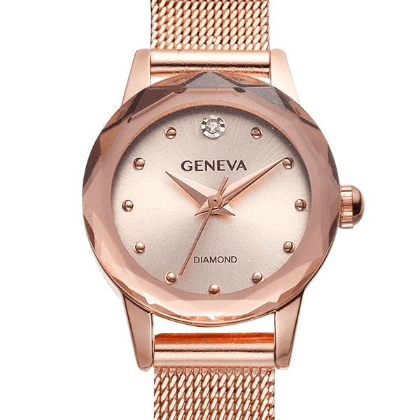 Geneva diamond watch men outlet