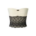 thumbnail image 1 of Arvbitana Women Summer Basic Elastic Bandeau Lace Patchwork Strapless Off-shoulder Crop Tops Streetwear Club Wear, 1 of 9