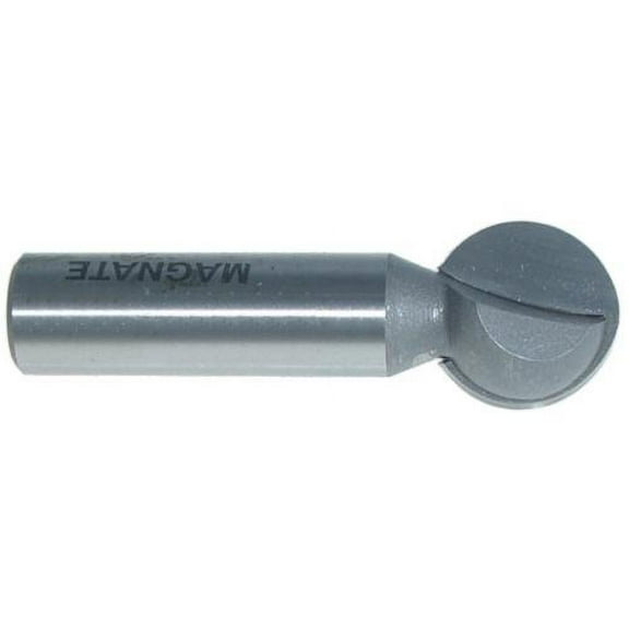 Magnate 2504 Plunge Ball End Carbide Tipped Router Bit - 3/4" Cutting Diameter, 3/4" Cutting Length, 1/2" Shank Diameter, 3/8" Radius, 1-1/2" Shank Length