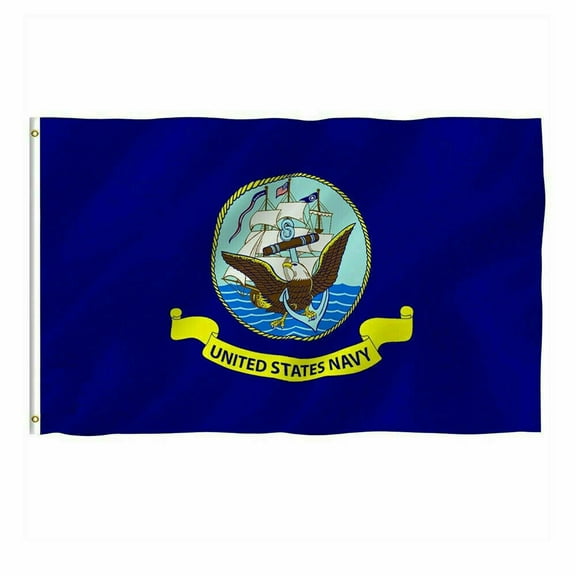 3x5 Foot US Navy Flag United States Naval Military Polyester OFFICIALLY LICENSED