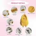 thumbnail image 4 of Duck Cute Backpack, Large Capacity Cute Schoolbag Funny Aesthetic Kawaii Corduroy Mochila (white), 4 of 8