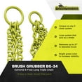 thumbnail image 2 of Brush Grubber 6 Pieds Triple Chain ATV, UTV, & Tractor Shrub & Clump Grubber, 2 of 5