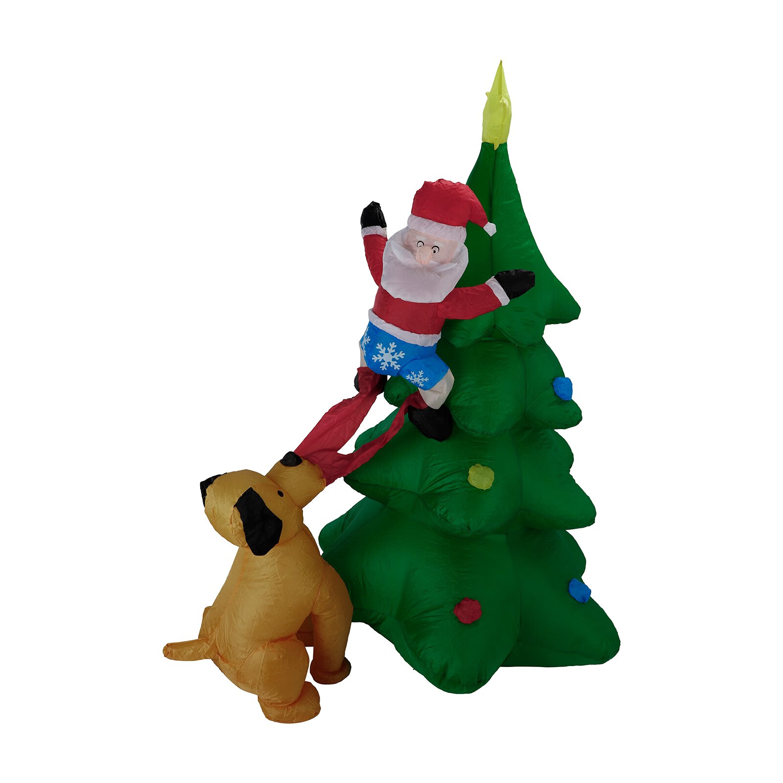 Sehao Christmas Inflatable Lights, Dog Biting Christmas Tree, Old Man Climbing Tree