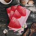 thumbnail image 4 of Strawberry Fruit Red Fresh Microfiber Kitchen Towel for Hand Dry Bathroom Cleaning Cloth Set Printed Beach Towels, 4 of 7