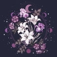 thumbnail image 2 of Women's Lost Gods Floral Moon Graphic T-Shirt, 2 of 4