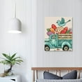 thumbnail image 4 of Happy Easter Wall Art Prints,Truck Bunny Tail Eggs Spring Home Decor for Farmhouse Living Room Bedroom Easter Decorations Gift, 4 of 5
