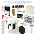 thumbnail image 2 of Complete DIY Candle Making Kit Supplies For Adults and Children - 16 Color Dyes, Fragrances, 12 Lbs. Soy Wax, Melting Pot, Thermometer, Tins, Cotton Wicks, Finger Protectors, Centering Devices & More, 2 of 9