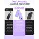 thumbnail image 2 of Power bank portátil de 20000 mAh, 22,5 W, USB-C, morado, 2 of 8