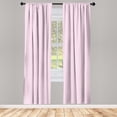 thumbnail image 5 of Ambesonne Polka Dots Window Curtains, Vintage Nursey, Each 28" W x 63" L, White and Pink, 5 of 5