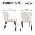 thumbnail image 4 of Kithkasa Dining Chair Set of 2,Modern Fabric Upholstered Dining Room Chair Kitchen Chairs with Wide Seat for Dining Room, Beige, 4 of 8