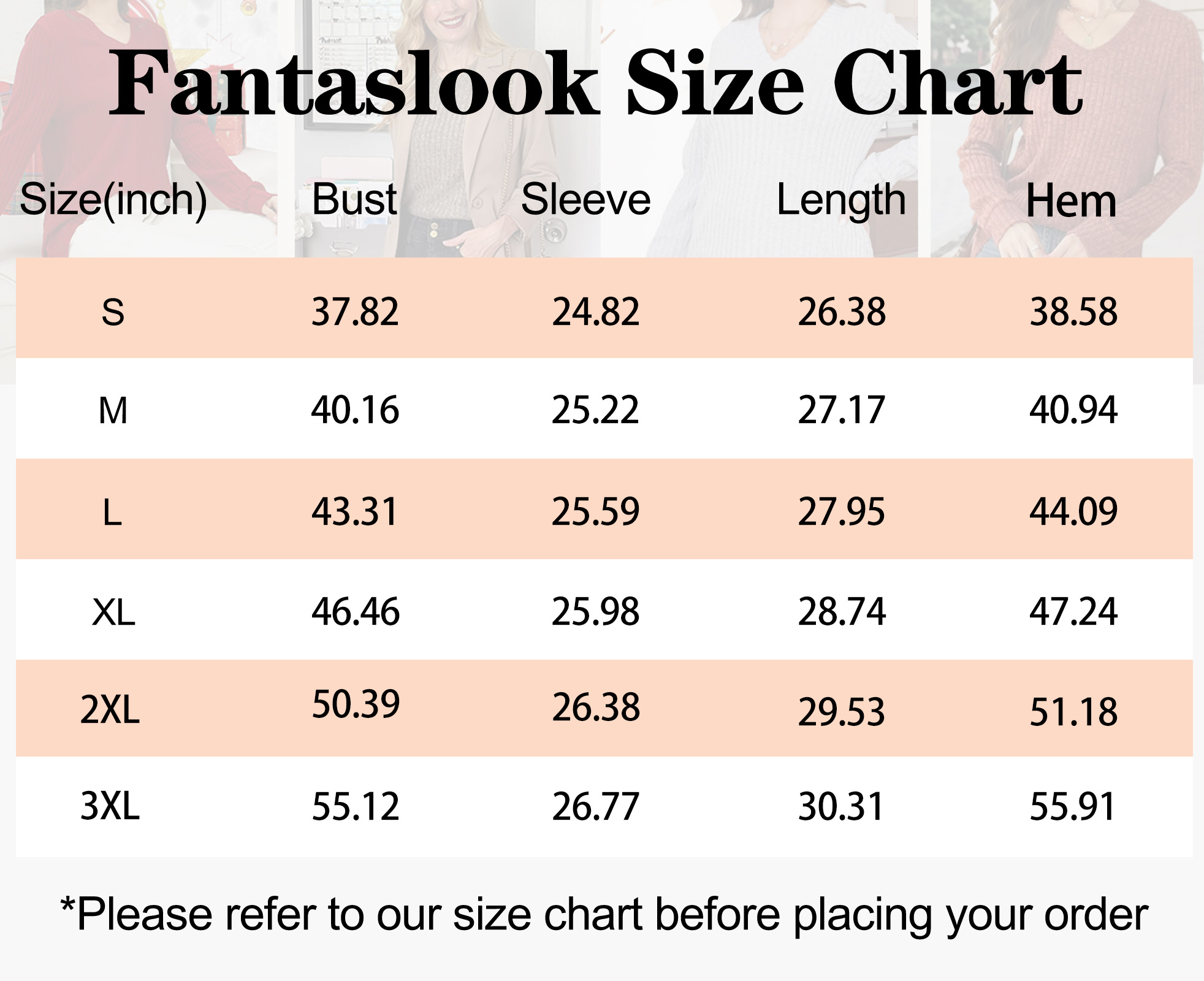 Fantaslook Women's V-Neck Long Sleeve Tunic Pullover photo 8