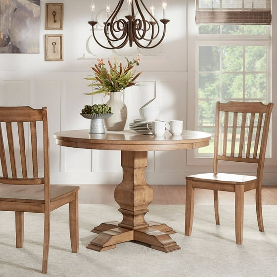 Weston Home 45" Round Dining Table, Multiple Finishes