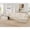 Beige + Foam + 5 Seat, variant on U-Shaped Modular Sectional Sofa, 5-Seat Corduroy Compressed Couch, No Assembly Deep Seat Sofa with Flexible Configuration, Modern Minimalist Sleeper Sofa for Living Room, Apartment, Bedroom, Grey