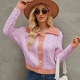 thumbnail image 1 of Puntoco Suéter Mujer Casual Impresión Manga Punto Cardigan Suéter Abrigo Navidad Liquidación Puntoco Puntoco-4345, 1 of 7