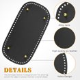 thumbnail image 3 of Sekonow 2Pcs Oval Large Size Purse Bottoms for Crocheting, with Holes for DIY Bag shaper, Leather Purse Making Supplies, Crochet Basket Bottoms for Crochet Base, 3 of 7