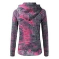 thumbnail image 2 of Babysbule Womens Coats Women Fashion Casual Tie-Dyed Print Zipper Long Sleeve Pocket Loose Coat, 2 of 4