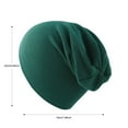 thumbnail image 3 of ZACPNCV Kids Fashion Hip Hop Winter Hat Warm Comfortable Head Cap Solid Color For Girls Boys Green, 3 of 4
