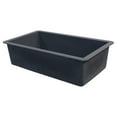 thumbnail image 7 of Transolid Radius Granite 31-in Undermount Kitchen Sink Kit with Grids, Strainers and Drain Installation Kit in Grey, 7 of 7