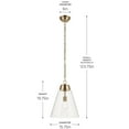 thumbnail image 4 of 52662CPZCLR Kichler Lighting Marsailli - 1 Light Pendant-19.75 Inch Tall and 15.75 Inch Wide-Champagne Bronze Finish-Clear Glass Color, 4 of 7