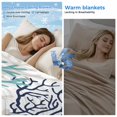 thumbnail image 2 of Teal Blue Grey Coral Coastal Cooling Blanket,Lightweight Breathable Summer Throw Blanket with Double Sided Cold Effect,Summer Beach Seaside Nautical Picnic Blankets Bed Sheet for Hot Sleepers 40"x60", 2 of 8