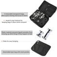 thumbnail image 4 of Byootique Makeup Bag Soft Sided Makeup Train Case Hangbag 2 Layer Cosmetic Tote with 4 Inner Removable Pouches Artist Multifunctional Toiletry Organizer Storage Carry on Travel Bag with Strap, 4 of 9