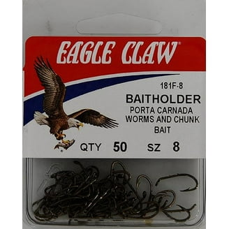 Eagle Claw 189FH-1/0 Baitholder Down Eye 2-Slice Offset Hook