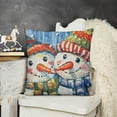 thumbnail image 2 of YINGXI Square Throw Pillow Covers Winter Design Pillow Cases Decorative for Home Bedroom Sofa Pillowcases Standard Size 12x12in, 2 of 5