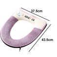 thumbnail image 2 of Soft Plush Zipper Wc Mat Universal Soft Toilet Seat Cover with Handle Toilete Accessories, 2 of 5