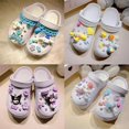 thumbnail image 2 of Sanrio Kuromi-zapatos de dibujos animados Cinnamoroll para niños, zapatillas con dijes de cocodrilo, accesorios de decoración de recuerdo, regalos de fiesta, novedad, 2 of 4