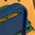 thumbnail image 1 of Portable Beer Bottle Rack Pure Color Foldable Beverage Storage Rack Picnic Beer Handle Basket Blue, 1 of 4
