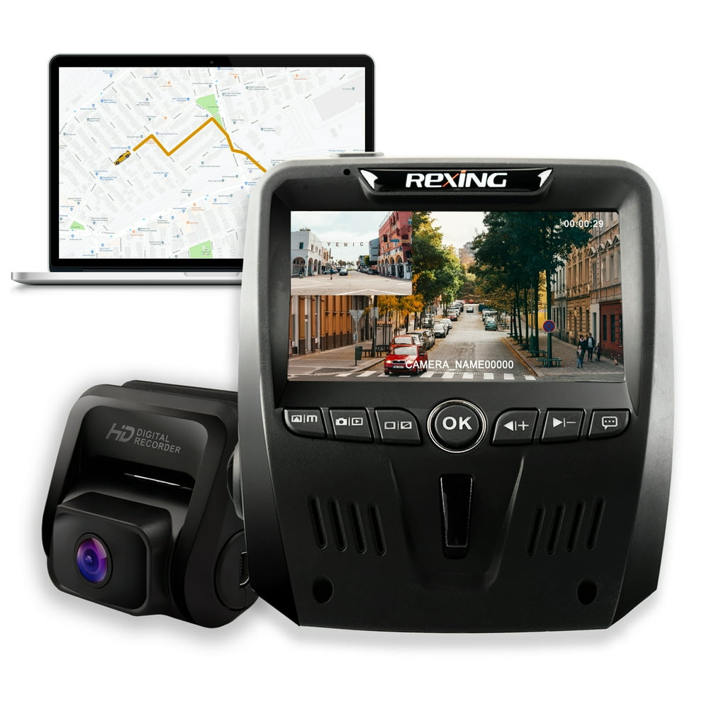 Rexing V1LG Dual Channel Car Dash Cam