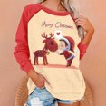 thumbnail image 1 of Costumes de Noël en Solde Mode Blouse à Manches Longues Imprimée Col Rond Pull Décontracté Sweat-Shirts Surdimensionnés pour Femmes, 1 of 4