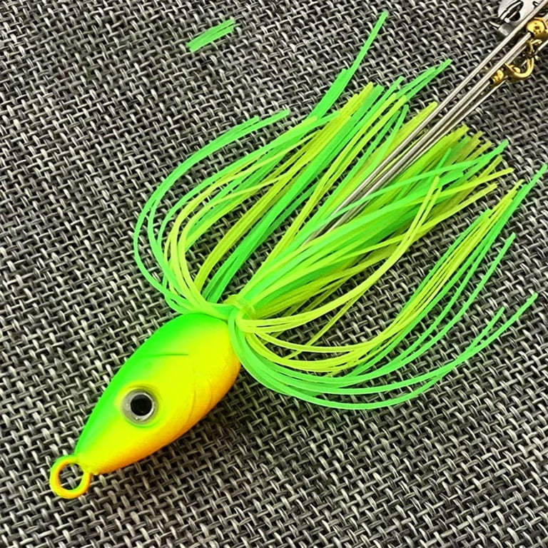 5 Arms Alabama Umbrella Rig Willow Blade Multi-Lure Rig Fishing Spinner Bass  
