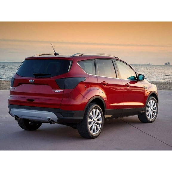 Rvinyl Tail Light Tint Covers Compatible with Ford Escape 2017-2019 - Smoke