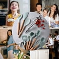thumbnail image 5 of pcs BPA Free Non stick Silicone Cooking Kitchen Utensils Set , Wooden Handle Heat Resistance Silicone, 5 of 5