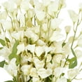 thumbnail image 5 of 35" Plastic Floral Tall Sweet Pea Artificial Flower Stem, by DecMode (12 Count), 5 of 9