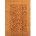 thumbnail image 1 of Ahgly Company Indoor Rectangle Oriental Orange Industrial Area Rugs, 2' x 3', 1 of 4