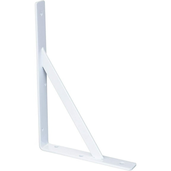 Knape & Vogt 208WH300 12" White Heavy Duty Shelf Brackets