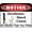 Warning Sign 2, variant on Warning Coyote Activity 12 x 8 Funny Tin Sign