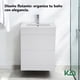 thumbnail image 4 of Gabinete Para Baño KingsHouse Mueble Lavamanos ovalín Monomando 2 Cajones Organizador Fibra de Madera MDF blanco, 4 of 7