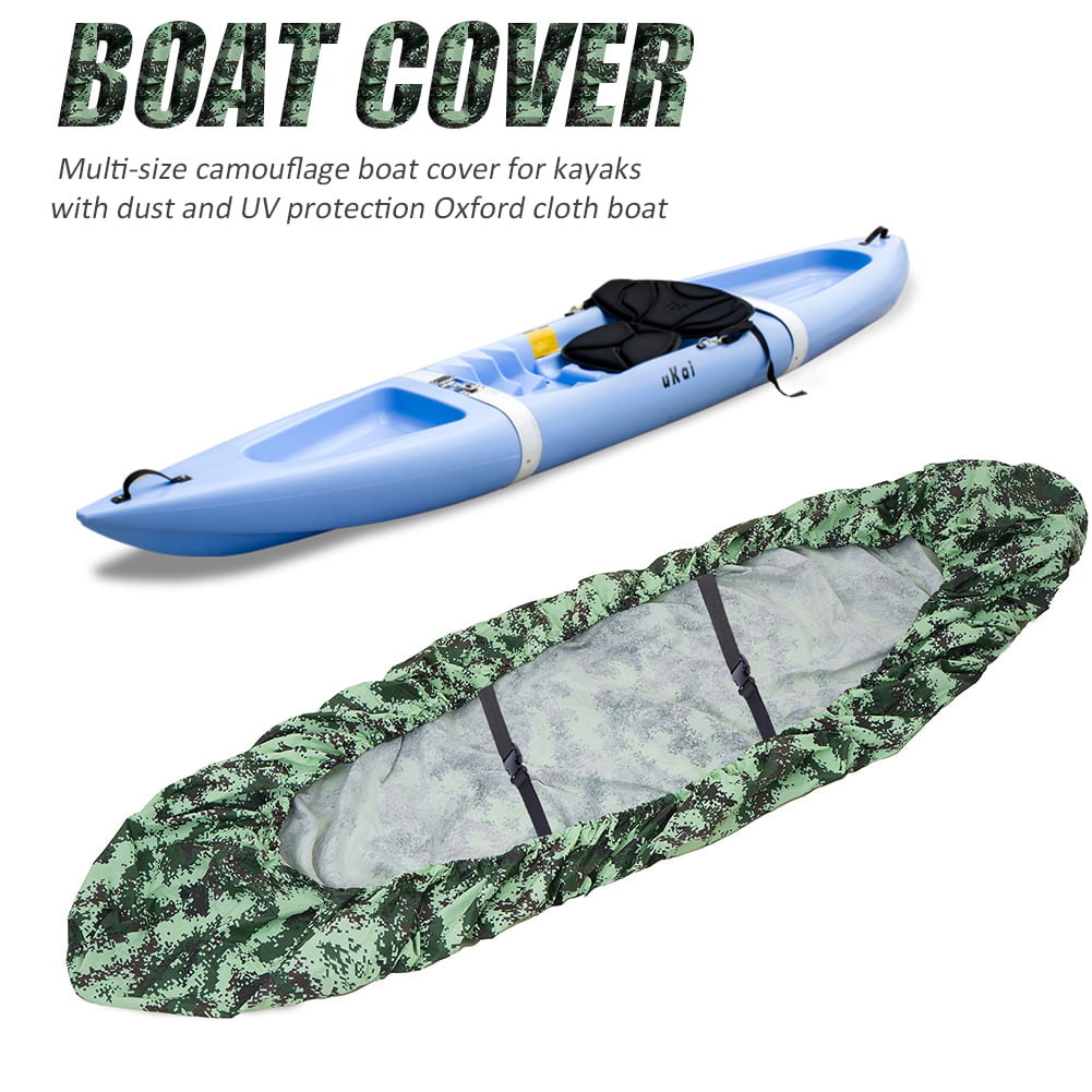 Kayak Canoe Boat Cover Waterproof UV Resistant Dust Storage Outdoor Heavy Duty 
