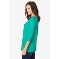 thumbnail image 3 of Jessica London Women's Plus Size Scallop Boatneck Tunic, 3 of 6