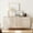 Beige, variant on 61" Minimalist 4-Door Sideboard With Rectangular Geometric Design And Double Chopstick Leg Base