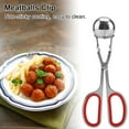 thumbnail image 2 of Cergrey Stainless Steel Non-sticky Meatballs Rice Balls Clip Maker Mold Kitchen Tool, Non-sticky Meatballs Clip, Rice  Balls Clip, 2 of 8