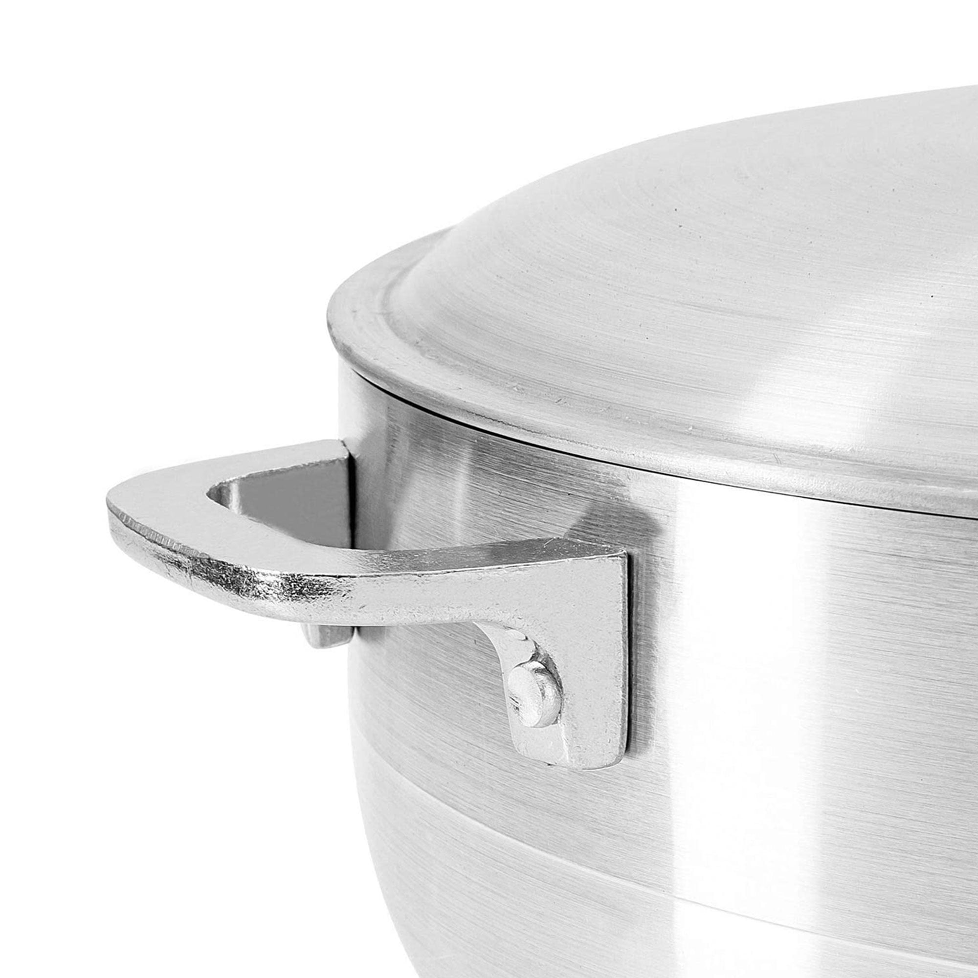 Alpine Cuisine 13-Quart Aluminum Caldero Stock Pot with Glass Lid, Coo