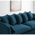 thumbnail image 4 of Modway Avalon Slipcover Fabric Sofa in Azure, 4 of 12