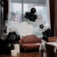 thumbnail image 3 of Kit de globos, 74 unidades, látex, blanco y negro, para fiestas y festivales, 3 of 4