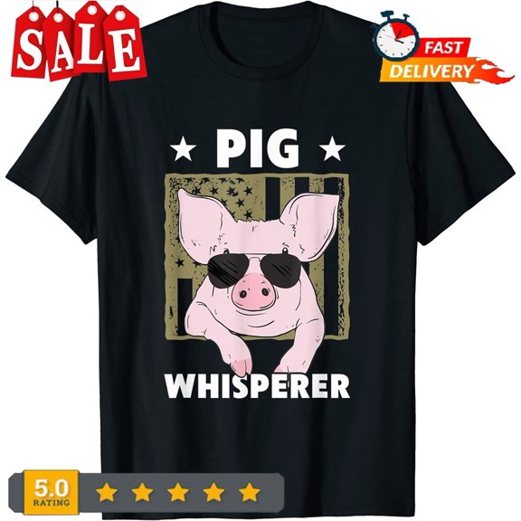 Sam Soft New Limited Pig Whisperer Pig Design Great Gift Idea Tee T-Shirt S-3Xl