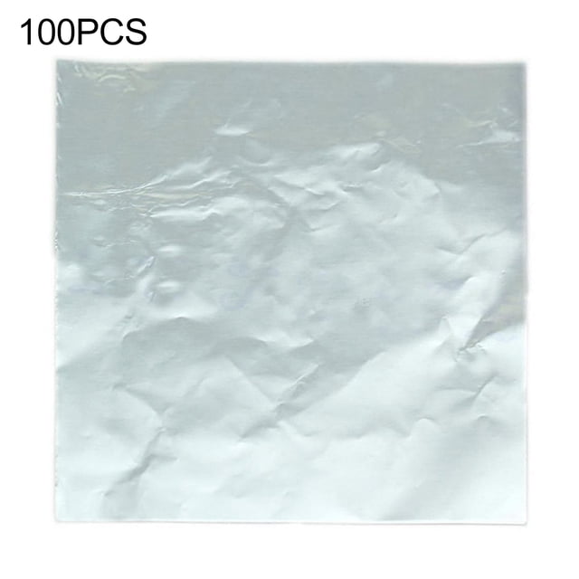 Visland 100Pcs Multi-color Aluminum Foil Candy Paper Chocolate Sweets Package Wrappers